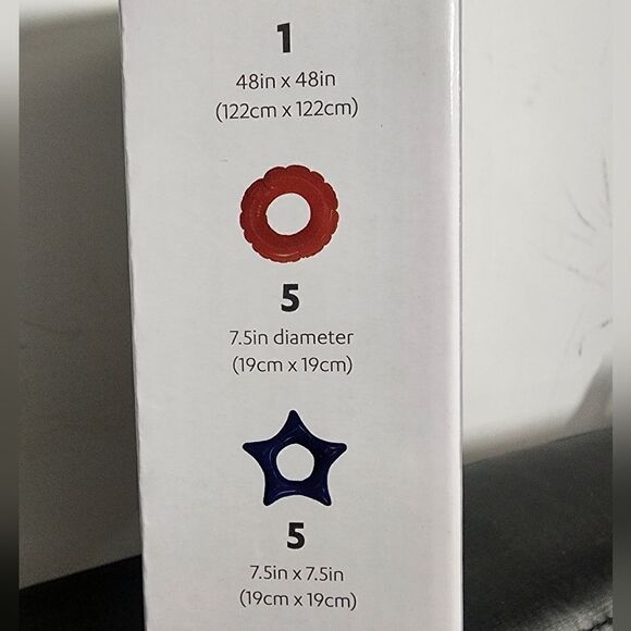 Giant Inflatable Star & Circle Tic-Tac-Toe Summer Outdoor Game Set - Picture 7 of 7